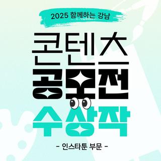 2025 함께하는 강남 콘텐츠 공모전 수상작을 소개합니다(인스타툰 부문)