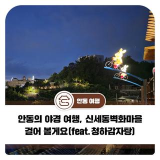 안동의 야경 여행 1, 신세동벽화마을 걸어 볼게요(feat.청하감자탕)