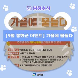 [9월 봉화군 가을 이벤트] 가을에 물들다