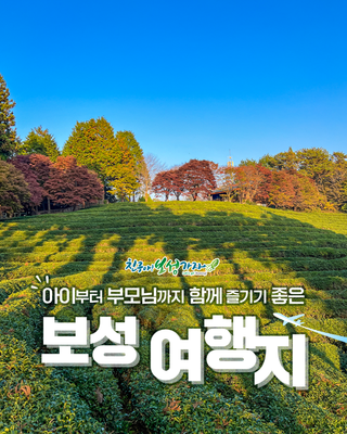 [보성여행] 추석엔 가족과 함께 떠나는 보성여행