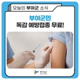 부여군민 독감 예방접종 무료!