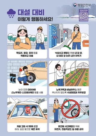 ️ 대설 대비 이렇게 행동하세요! ️