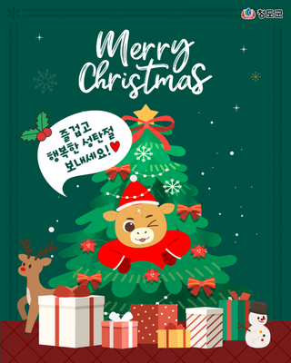 바우가 전하는 크리스마스 인사 , 메리 크리스마스!