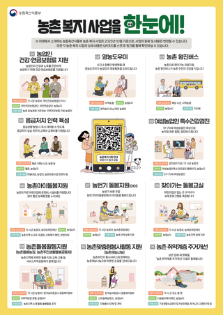 농업인의, 농업인에 의한, 농업인을 위한 복지 사업을 소개합니다~