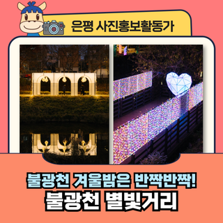 [카메라로 담은-평] "불광천 겨울밤은 특별해!" 반짝이는 '불광천 별빛거리'로 오세요✨