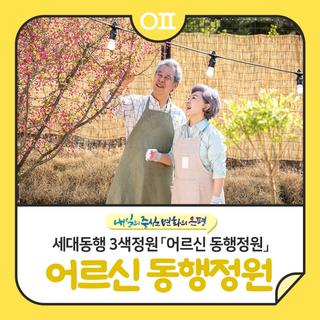 세대동행 3색정원 중 두 번째 정원 「어르신 동행정원」 행사 "나만의 정원만들기 등"