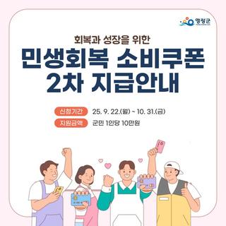 2025년 민생회복 소비쿠폰 2차 지급 안내