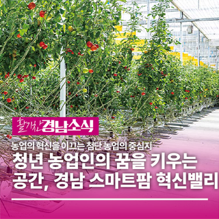 청년 농업인의 꿈을 키우는 공간 '경남 스마트팜 혁신밸리'