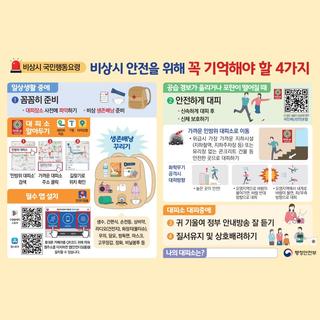 [괴산소식] 비상시 안전을 위해 꼭 기억해야 할 4가지