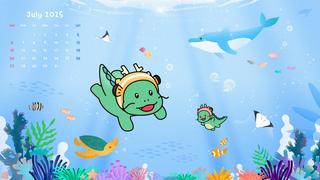 [조아용 배경화면] 7월 조아용 배경화면을 다운받아 사용하세용!