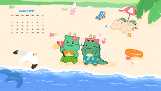 [조아용 배경화면] 8월 조아용 배경화면을 다운받아 사용하세용!