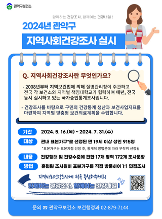 2024년 관악구 <지역사회건강조사 실시>