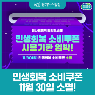 민생회복 소비쿠폰 11월 30일까지! 잊지 말고 사용하세요