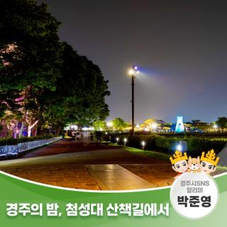 경주의 밤, 첨성대 산책길에서 | 경주시 SNS 알리미 박준영