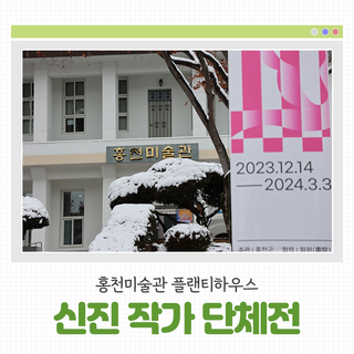 [홍천 가볼만한곳] 홍천미술관에서는 플랜티 하우스:신진 작가 단체전이 진행 중이에요!(~3월 3일까지)