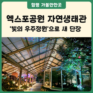 함평엑스포공원 자연생태관, ‘빛의 우주정원’으로 새 단장✨