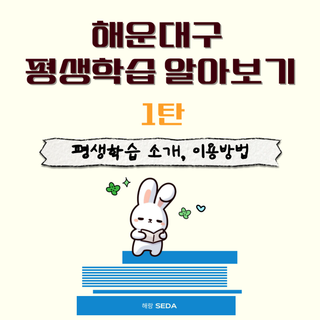 [해랑] 평생학습도시 해운대구 평생교육 정보, 이용방법 등 1탄