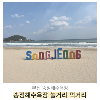[해랑]부산 송정여행 송정해수욕장 먹거리 볼거리 다 갖춰진 보석같은 곳
