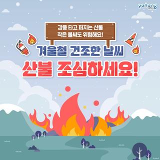 겨울철 건조한 날씨, 산불 조심하세요! #겨울철 건강관리법