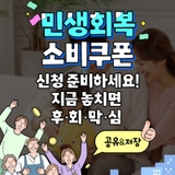민생회복 소비쿠폰 지원금 신청 기간과 방법, 금액, 사용처까지!