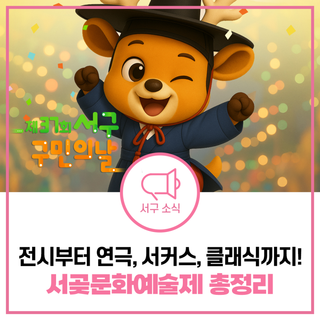 [서구 구민의날 꿀팁] 전시부터 연극, 서커스, 비보이, 무용, 클래식까지! 서곶문화예술제 총정리