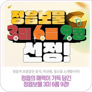 정읍보물 3미(味)·6품(品)·9경(景) 선정!