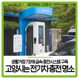 고양시는 전기차 충전 명소! 생활거점 7곳에 급속 충전시스템 구축!
