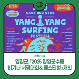 양양군,「2025 양양군수배 비기너 서핑대회 & 페스티벌」개최
