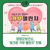 양양군보건소, ‘워크온 기부 챌린지’ 진행