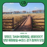 양양군, ‘DASH 해파랑길, 생태이야기’ 양양 해파랑길 44코스 걷기 참여자 모집