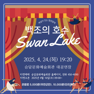 승달예술회관에서 백조의 호수 발레공연