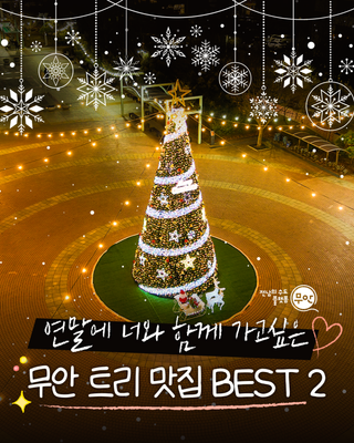 연말 감성 가득한 무안 트리 명소 BEST 2