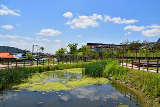 논산시 상월면 소재지에 있는 상월공원, 벽화마을 그리고 신충사