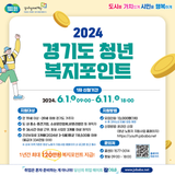 2024년 경기도 청년 노동자 지원사업 「청년 복지 포인트」 1차 모집 안내