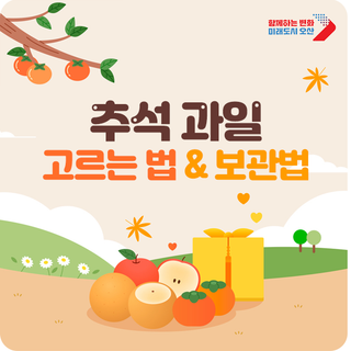 추석 차례상 필수! 과일 고르는 법 & 과일 보관법