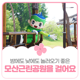 낮에는 햇살 가득~ 밤에는 불빛 가득~ 아름다운 정원이 있는 모산근린공원을 소개합니다