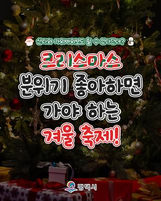 11월의 선물✨ 미리 메리 크리스마스~ 평택거리문화축제 안내