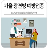 가을철 광견병 예방접종 & 동물등록 안내