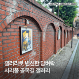 갤러리 같은 서울교대 담장 옆길, 서리풀 골목길 갤러리