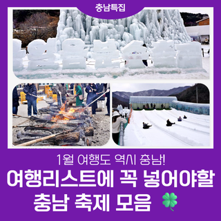 1월 여행리스트에 꼭 넣어야하는 ⭐충남 겨울 축제 리스트⭐