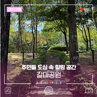 주민들의 도심 속 힐링 공간, 대전 갈마공원