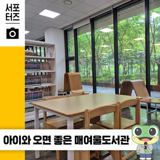 영통구청 옆 그림책 특화 도서관 매여울도서관 방문 후기 ☆