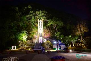 의령 홍의장군 축제장과 의령읍의 아름다운 야경