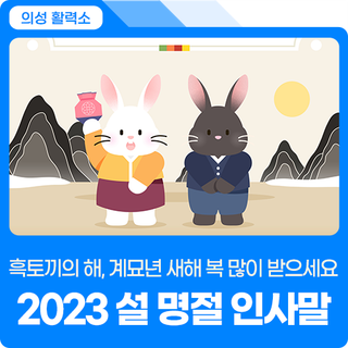 흑토끼의 해! 계묘년 새해 복 많이 받으세요~ 2023년 설 명절 인사말
