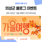 가을, 단풍 가득한 경북 여행지 추천하고 커피 드세요~ 의성군 공식 블로그 이벤트