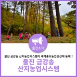 울진 금강송 산지농업시스템 세계중요농업유산에 등재되다