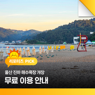 울산 진하 해수욕장 개장 무료 이용 안내
