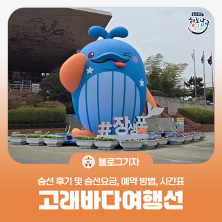 [블로그 기자] 울산 고래바다여행선 승선 후기 승선요금 예약 방법 시간표