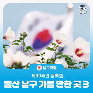 제80주년 광복절, 울산 남구 가볼 만한 곳 3