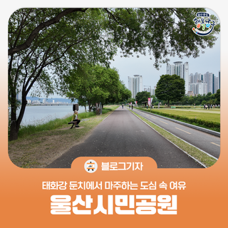 [블로그 기자] 울산시민공원, 태화강 둔치에서 마주하는 도심 속 여유